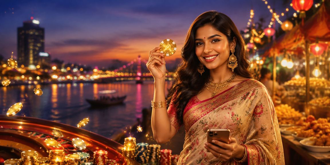 খুলনায় মোবাইলে অনলাইন লটারি উপভোগ করছেন একজন বাংলাদেশি নারী