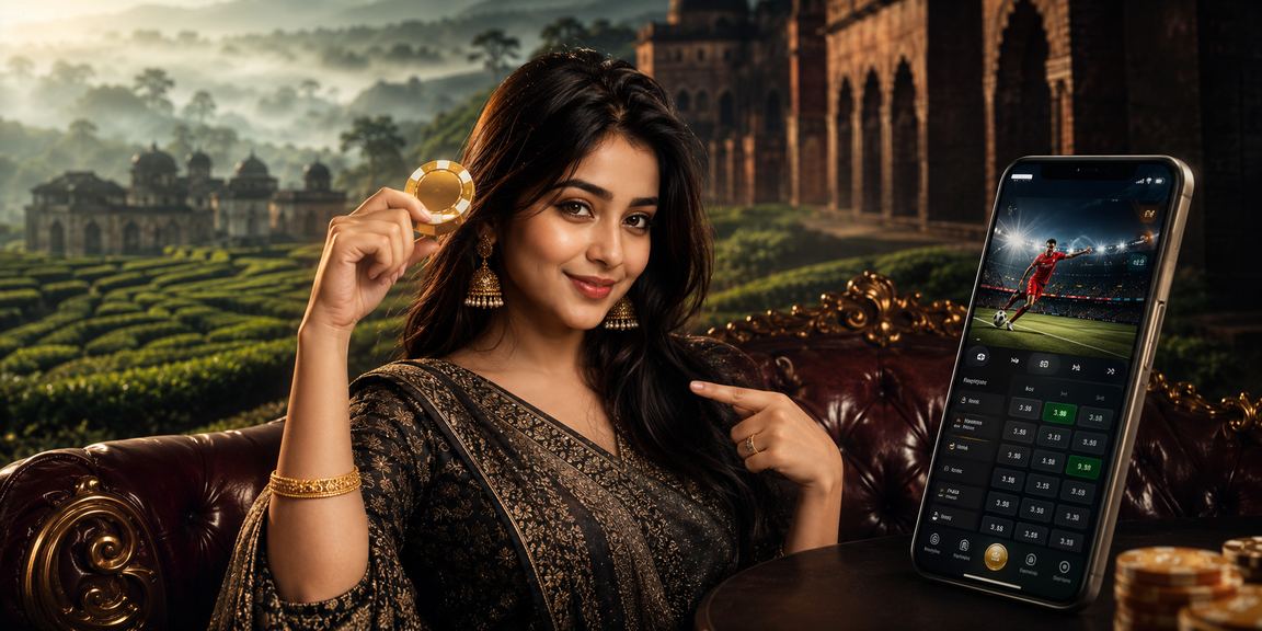 সোনারগাঁওয়ে চা বাগানে বসে স্মার্টফোনে লটারি দেখছেন একজন তরুণ